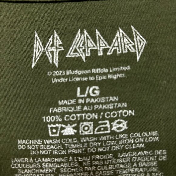Def Leppard Adrenalize Album Cover Art Heavy Metal Tee L - Picture 4 of 4